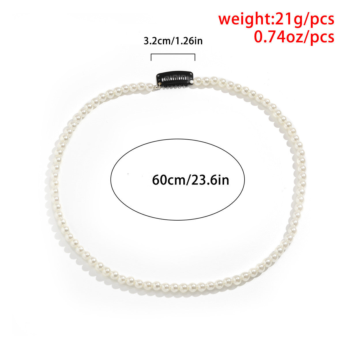 Hip-hop Trend Geometric Pearl Braided Hair Accessories