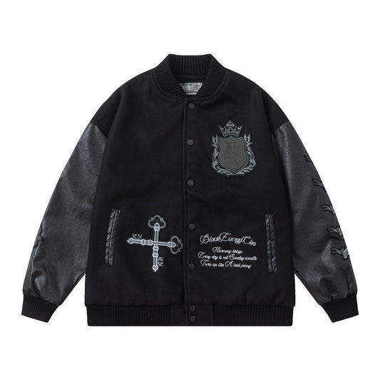 Machine Embroidery Baseball Uniform Jacket Male