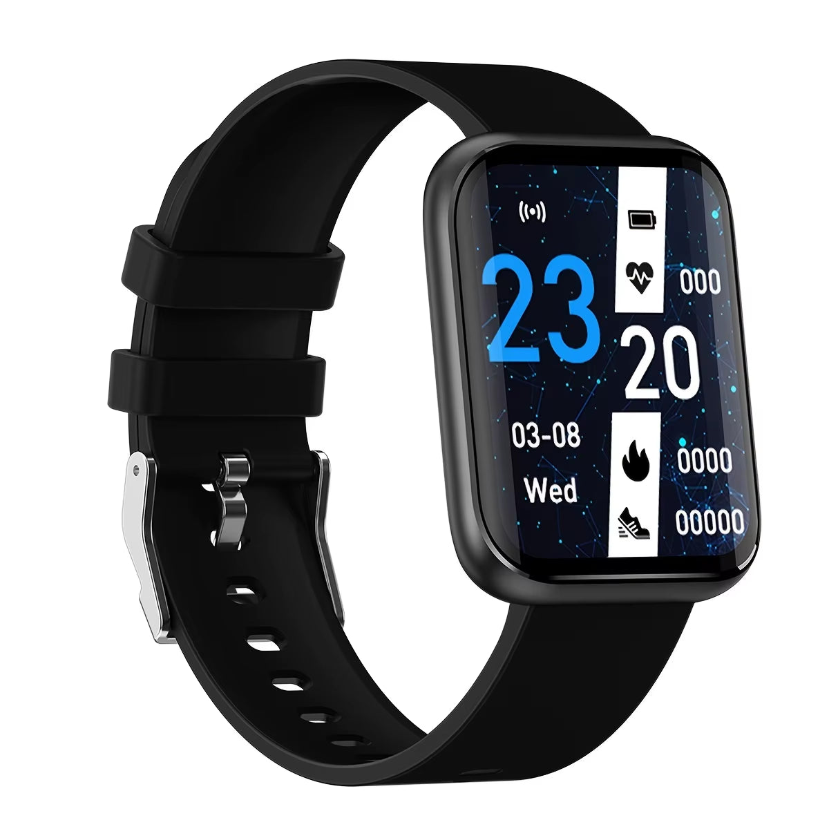 Waterproof Curved Screen Smart Watch with Heart Rate Monitoring and Multiple Sports Modes for Swimming