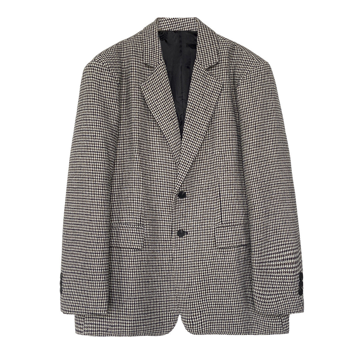 Men's Fashionable Loose-fit Casual Plaid Jacket