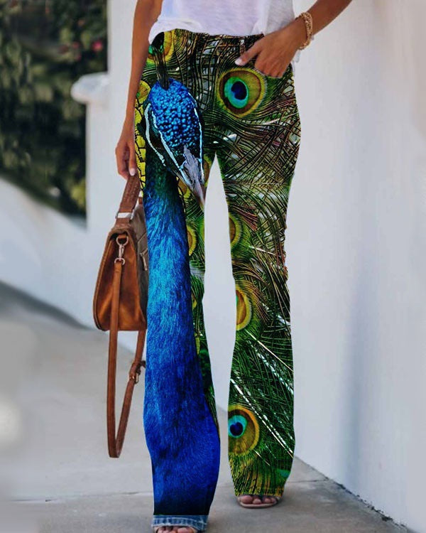Womens Casual 3D patterned Jeans