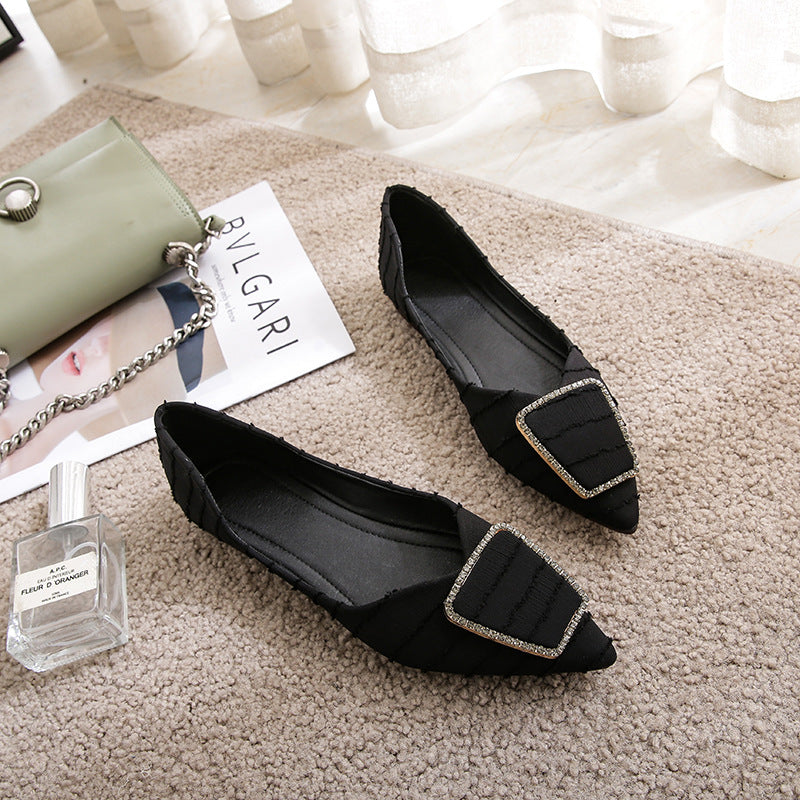 Women's  Pointed Toe Flat Shallow Mouth Shoes With Soft Sole