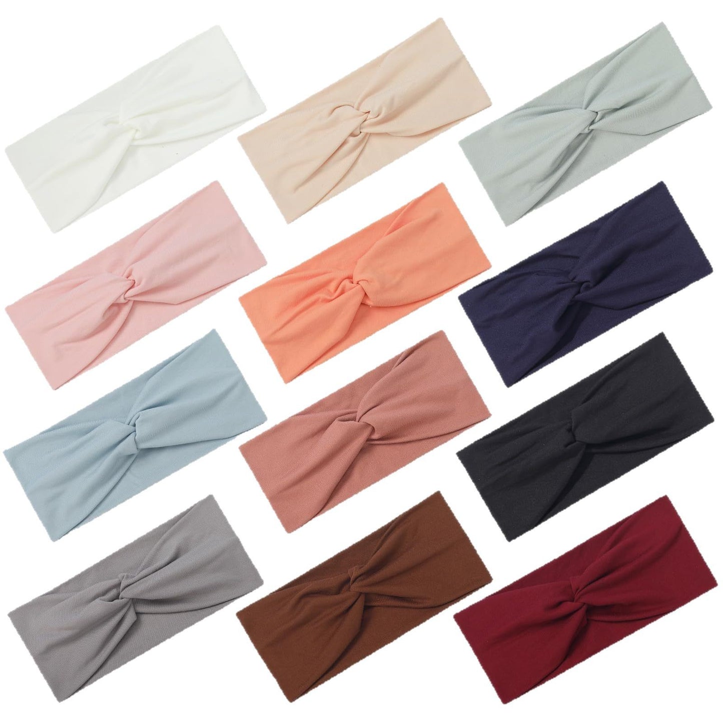 Women's Elastic Headband Soft Twist Knot Hair Band