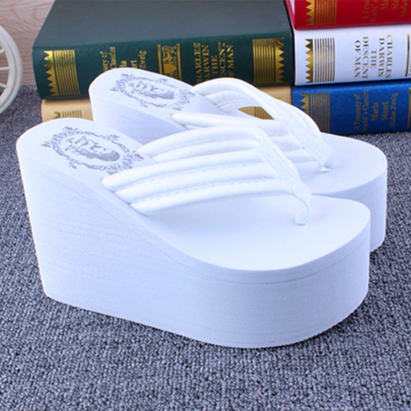 Women's Non-slip Platform Flip Sandals And Slippers