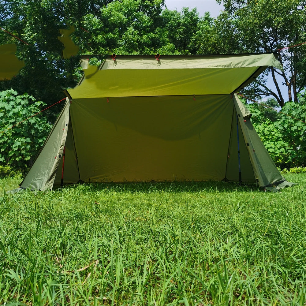 Lightweight Shelter With Snow Skirt Cold Protection In Winter Wild Camping Pyramid Tent