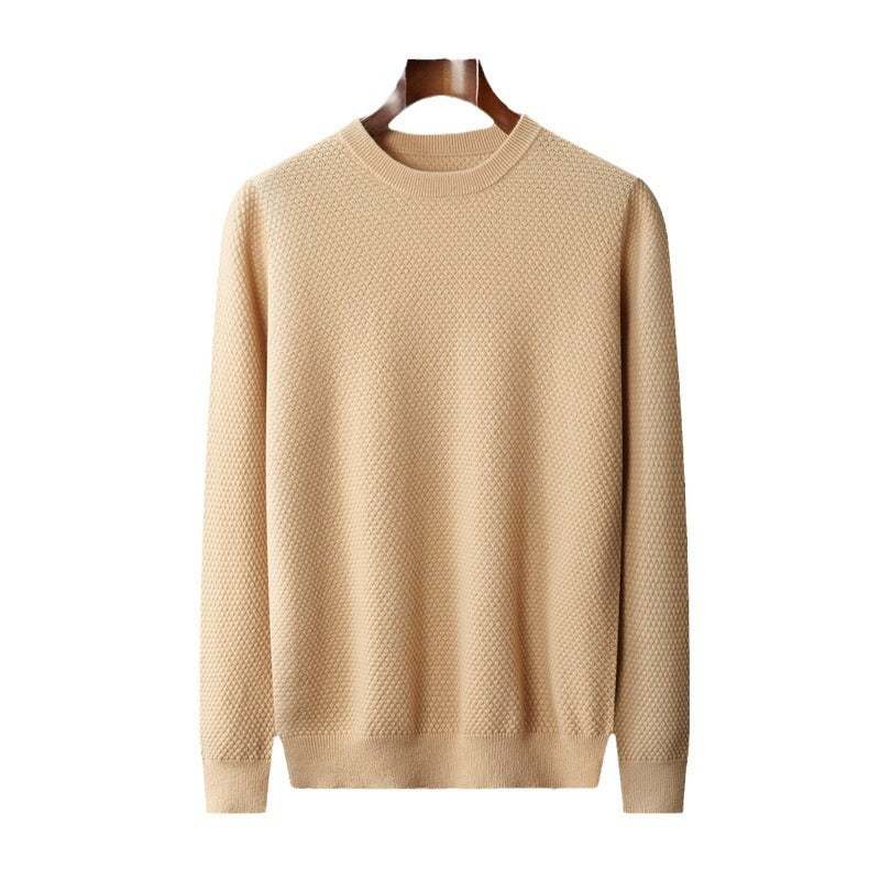 Herre EfterårVinter Business Casual Rundhalset Kashmir Sweater