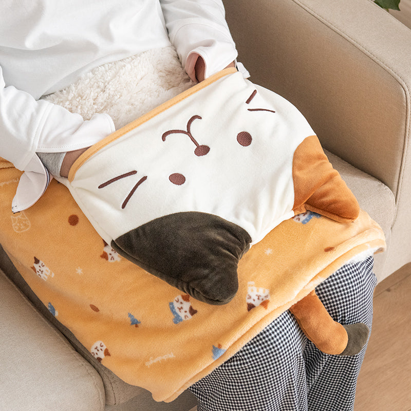 Japanese-style Cat Lazy Shawl Blanket Cloak Blanket Office Nap Female Dormitory Student Warm Cloak Blanket Winter