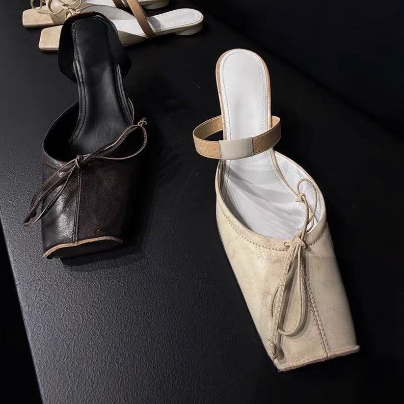 Women's New Stiletto Heel Outerwear Slip-On High-Heel Sandals