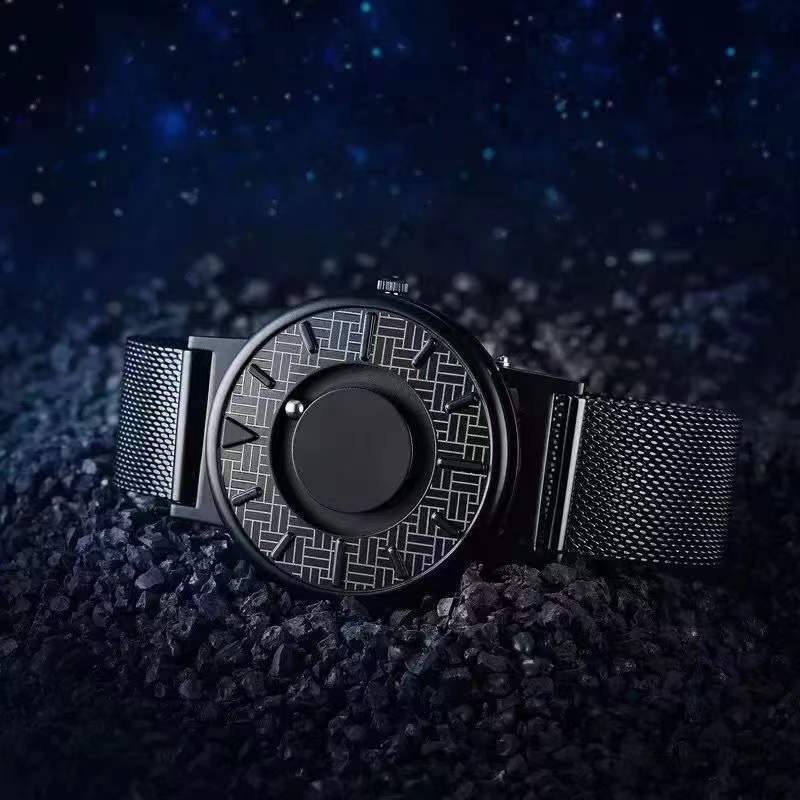 Creative Watch Tide Black Technology Cool Concept Frameless Design Watch
