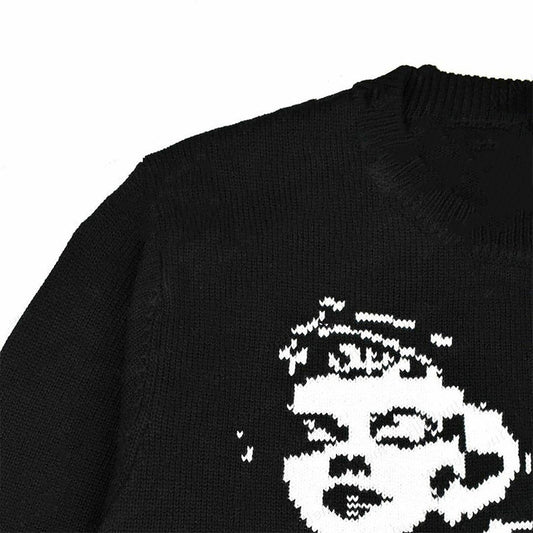 Women's Sweater Top Jacket Harajuku Knit Long Sleeve