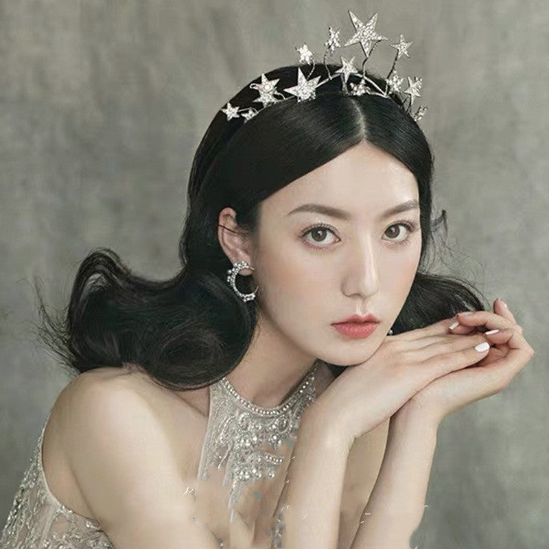 Fashion Exaggerated Wedding Accessories Star Headband