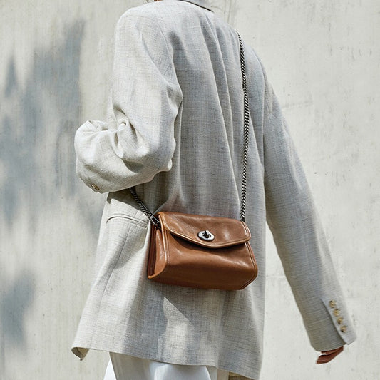 Envelope Package Women's Chain Leather Messenger Bag