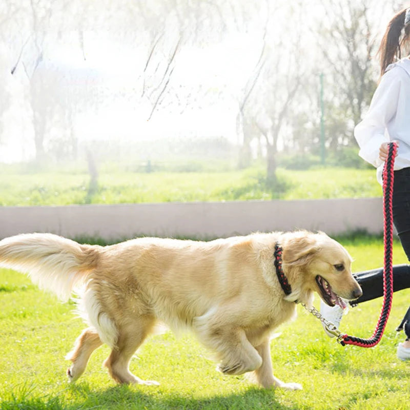 Dog Collars And Belt Covers, Heavy-duty Nylon Braided Ropes, For Training And Walking Leashes Of Small, Medium And Large Dogs