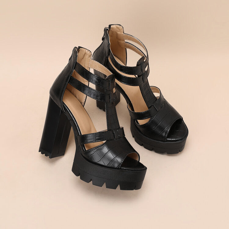 Platform High Heel Daily Fashion Sandals