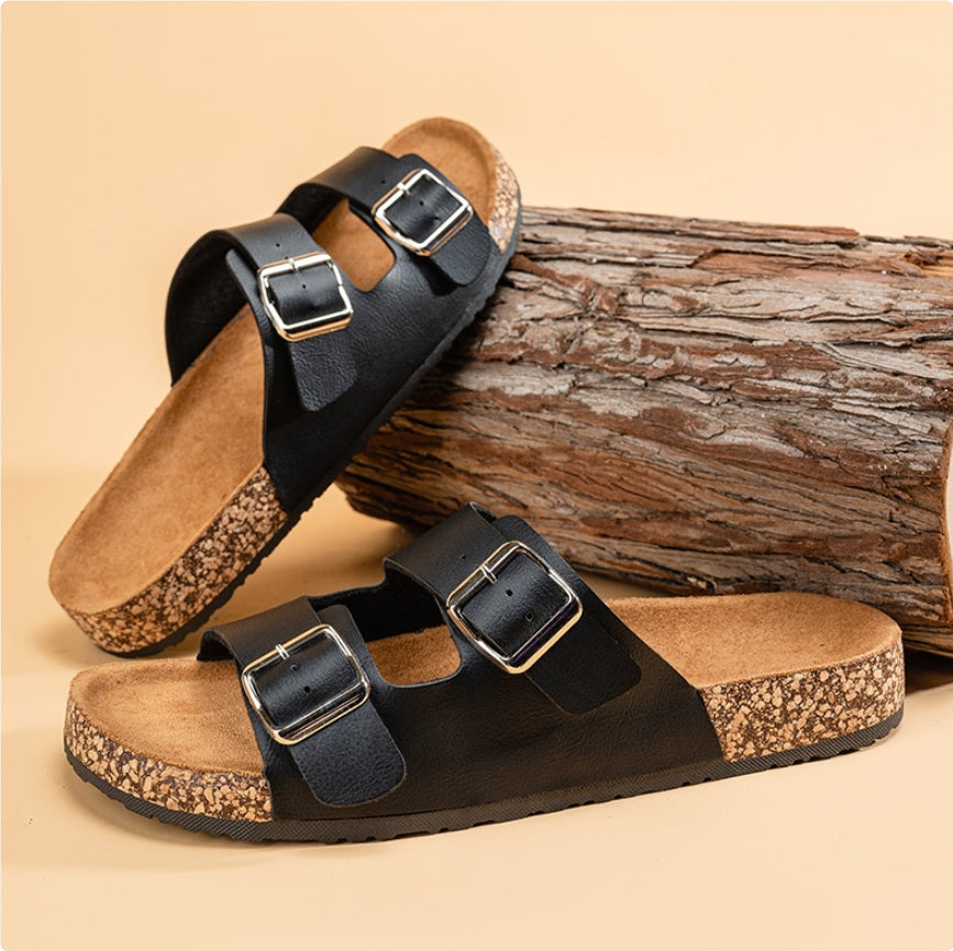 Slippers Flip Flops Women Cross-border Plus Size Sandals Cork