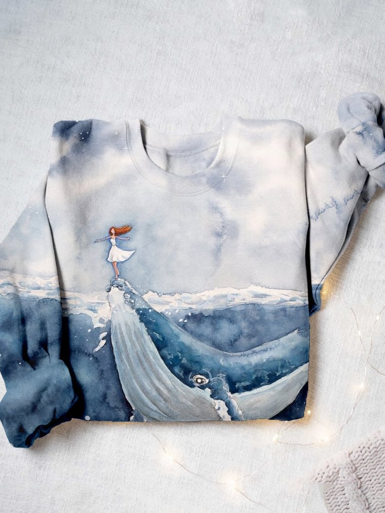Digital Printing Christmas Sweater For Women