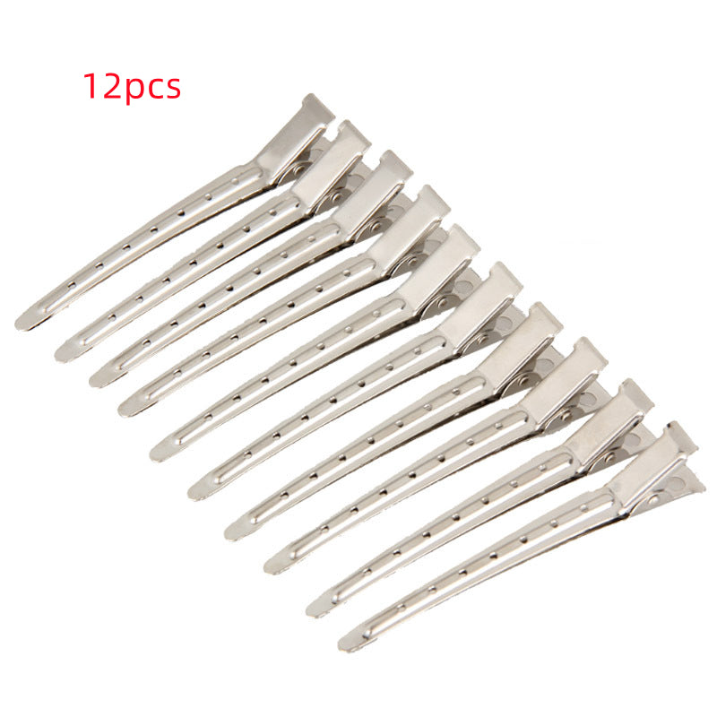 Fashion Hairdressing Stainless Steel Duckbill Clip