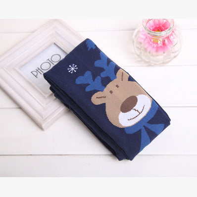 Knitted Padded Fawn Girls Leggings