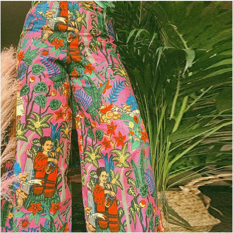 Women's Printed Casual Pants Factory Direct