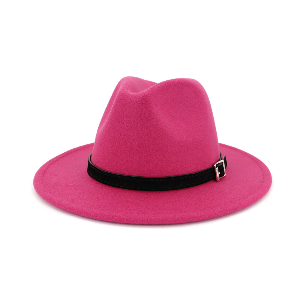 Women's Autumn And Winter Classic Jazz Hat Woolen Hat