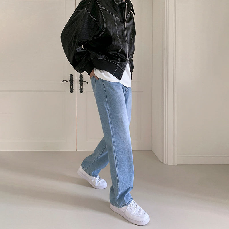 Wide Leg Plain Casual Trousers