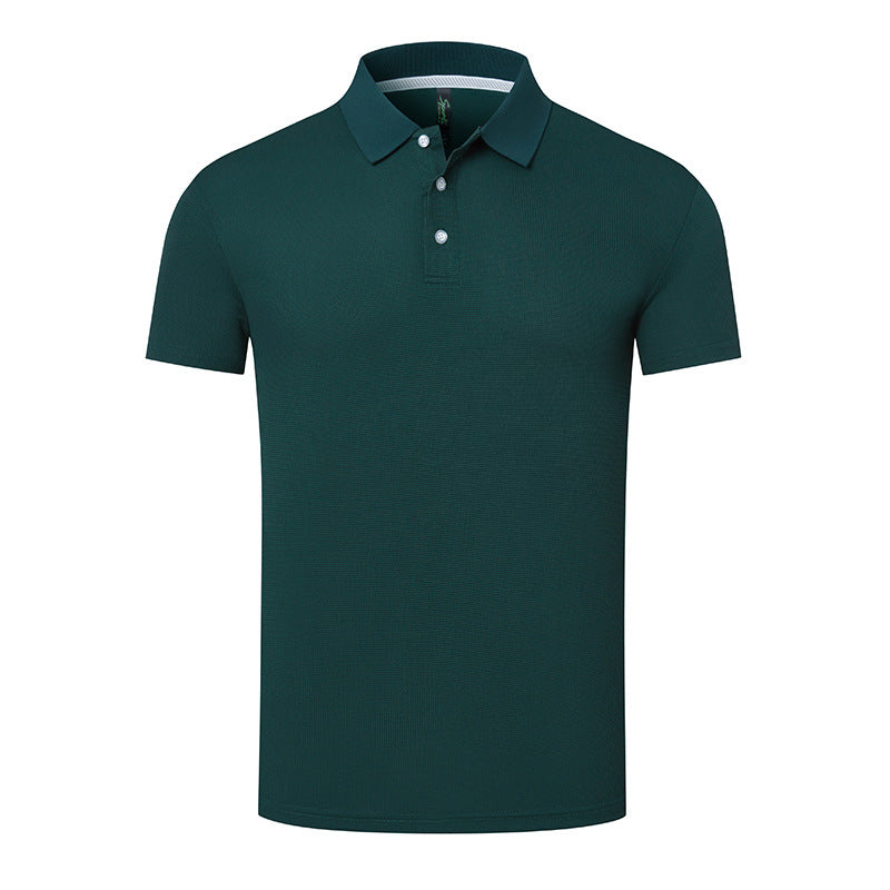 Summer Breathable Anti-wrinkle Solid Color Polo Shirt