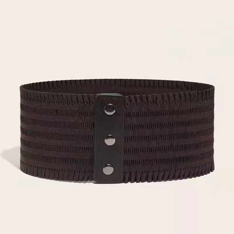 Retro-style Versatile New Womens Elastic Wide Waist Belt