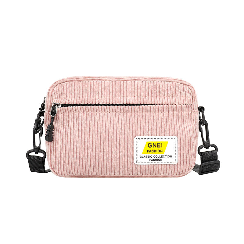 Broadband Messenger Retro Fleece Women's Canvas Small Bag