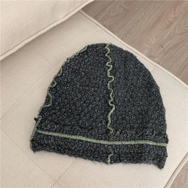 Knitted Wool Hat With Ear Protector