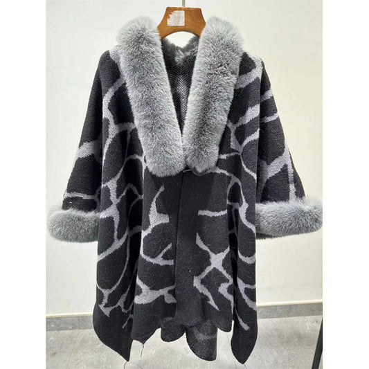 Thick Warm Extended Cape Loose