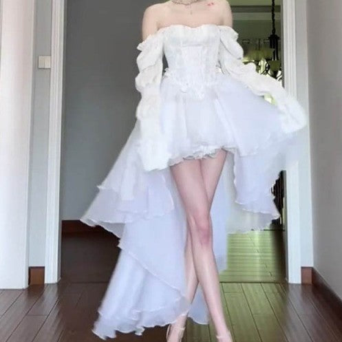 Little Fairy White Bra Dress