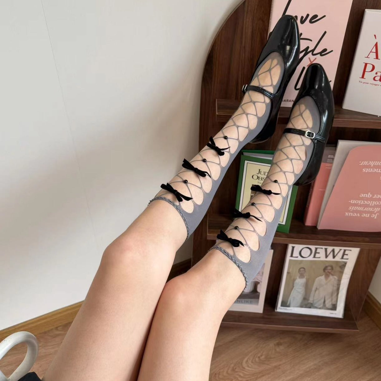 Niche Personality Hollow Bunching Socks