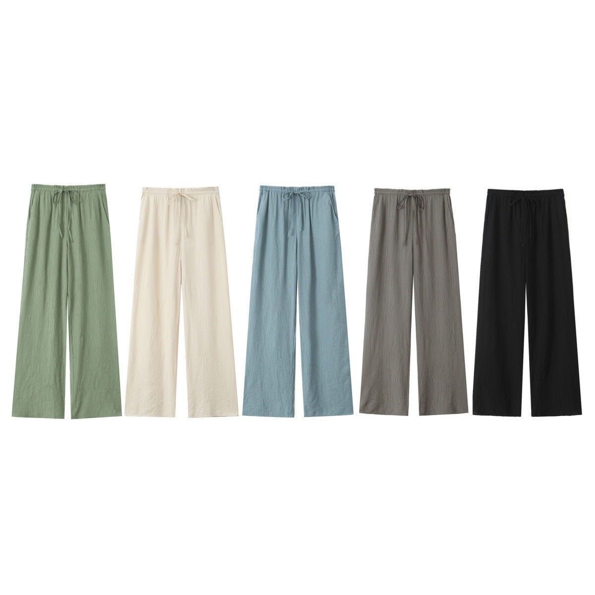 Fashionable Casual Four-color Straight All-matching Textured Pants