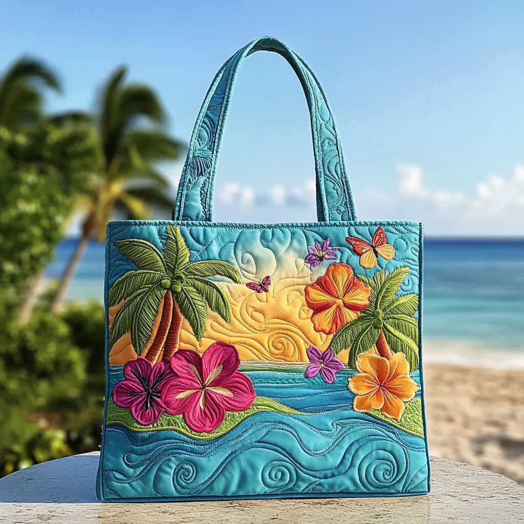 New Digital-print Tote Bag With A Personalized Floral Design In Canvas