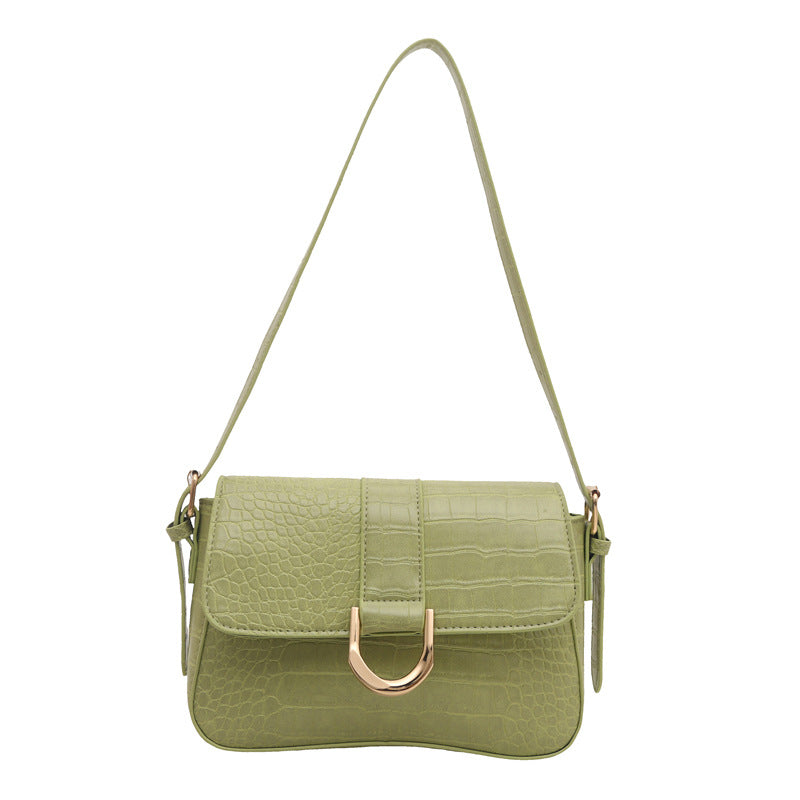 Advanced Texture Underarm Retro Style Fashionable Vachette Clasp Women's Shoulder Bag
