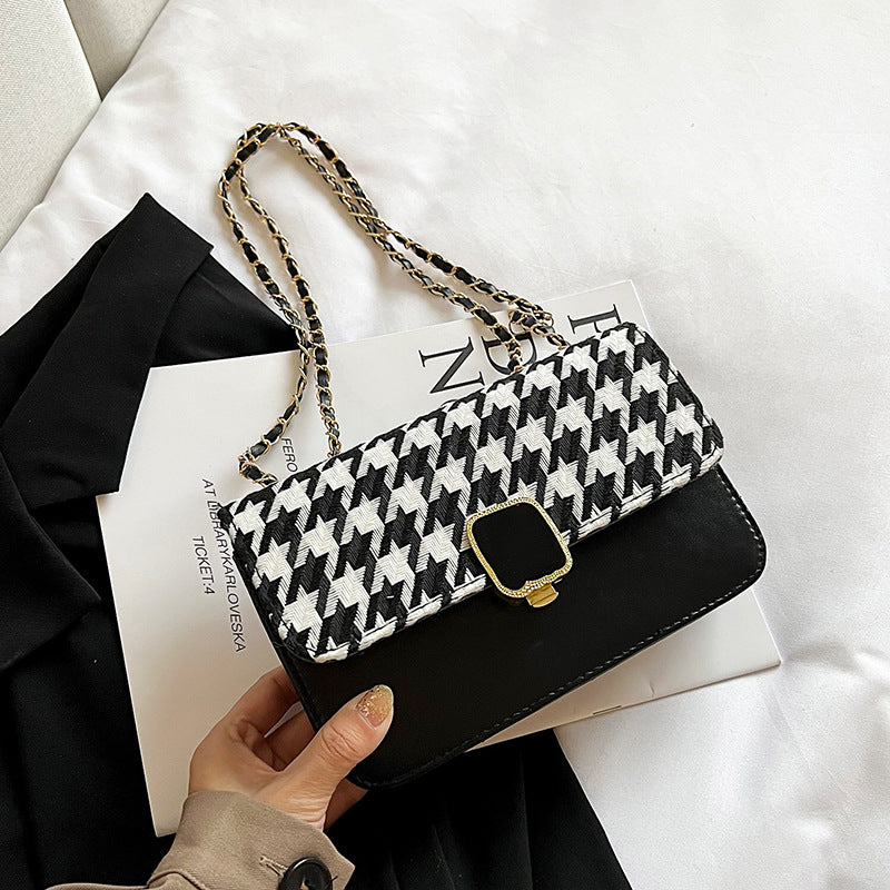 Plaid Printed Casual Women's New Texture Messenger Bag