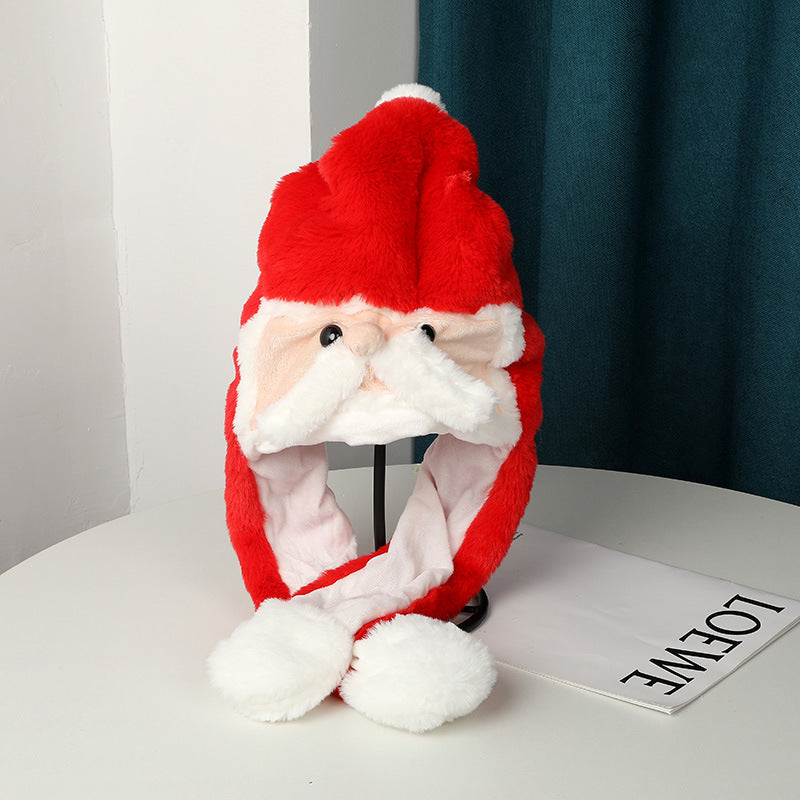 Warm Plush Moving Ear Hat