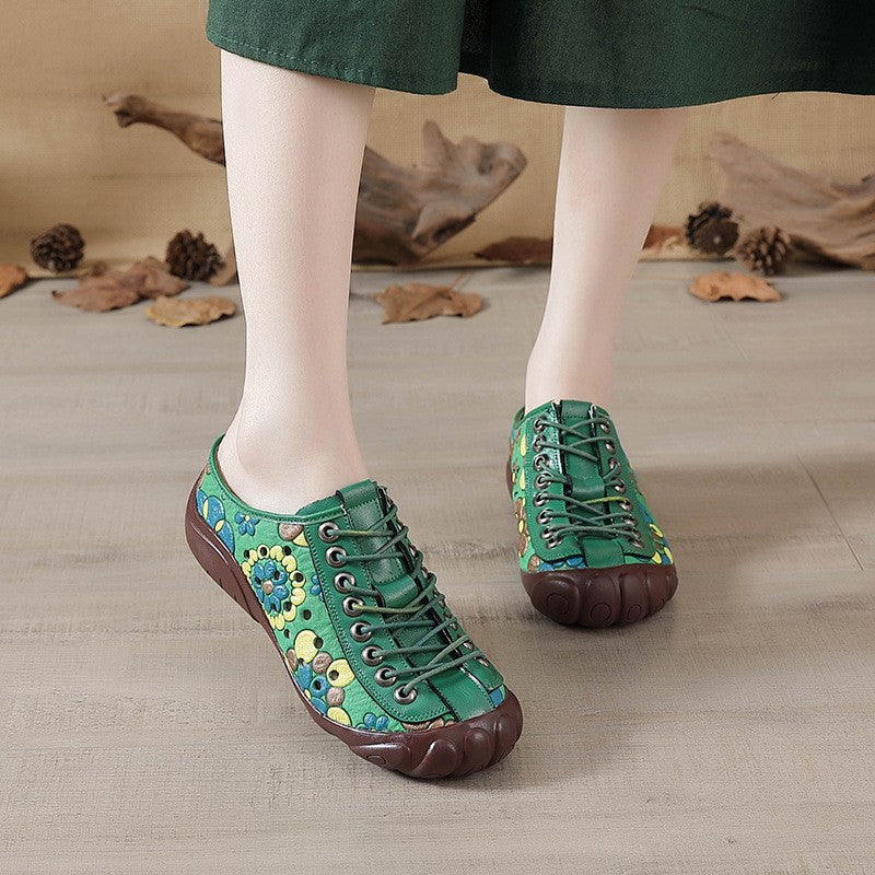 Womens Fashionable Printed Casual And Durable Sneakers