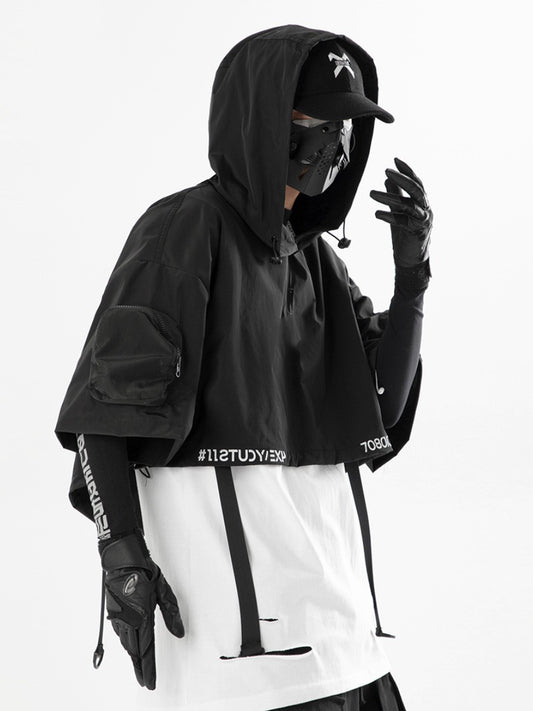 Hooded Shawl Men's Loose Casual Hip Hop Tide Brand Top