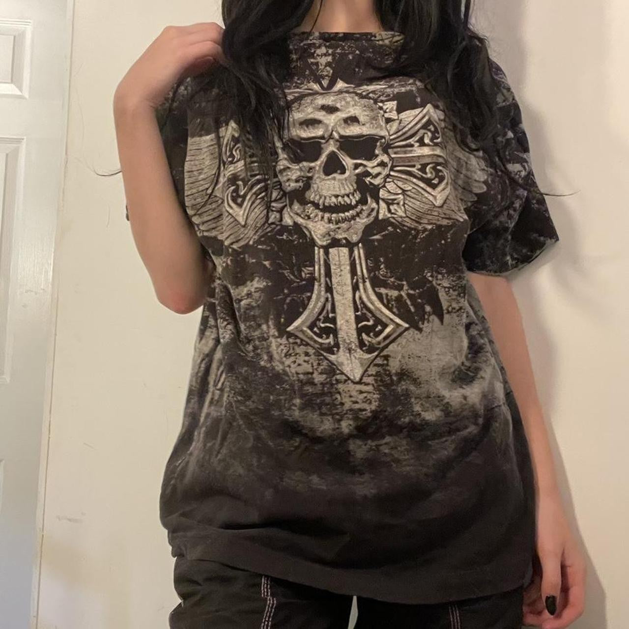 Womens Stylish Printed Casual Short-sleeve Top