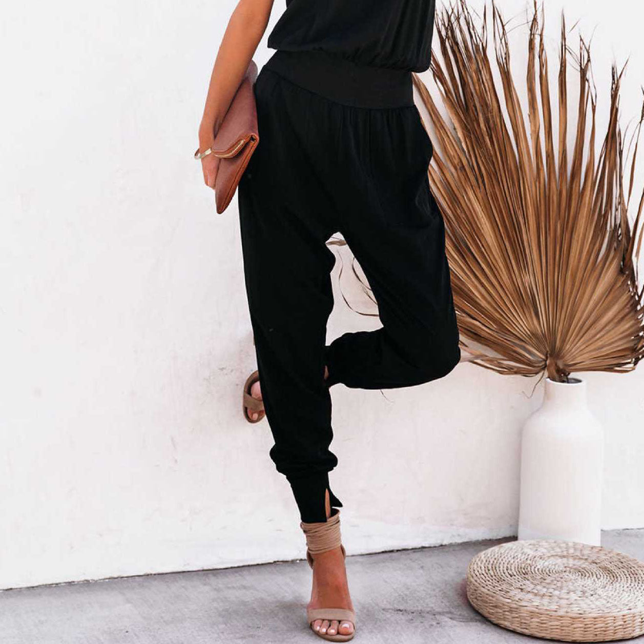 Women's High Waisted Cropped Cuffs
