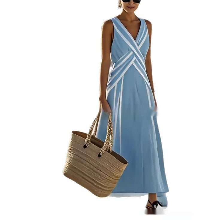 Women's V-neck Elegant Chic Resort-Style Casual Dress