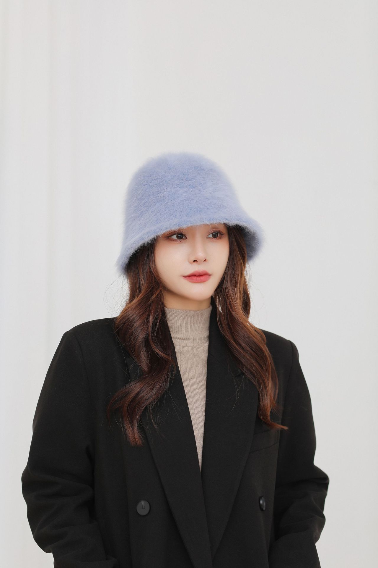 Rabbit Hair Bucket Fashionable Warm Hat