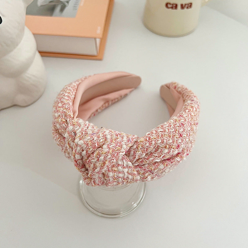 Fashion Retro Korean Type Classic Style Woolen Knotted Headband