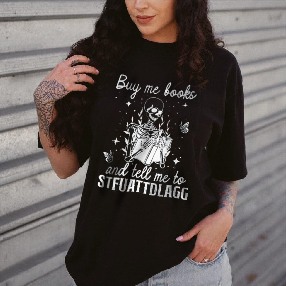 European And American Digital Printing Casual Round Neck T-shirt