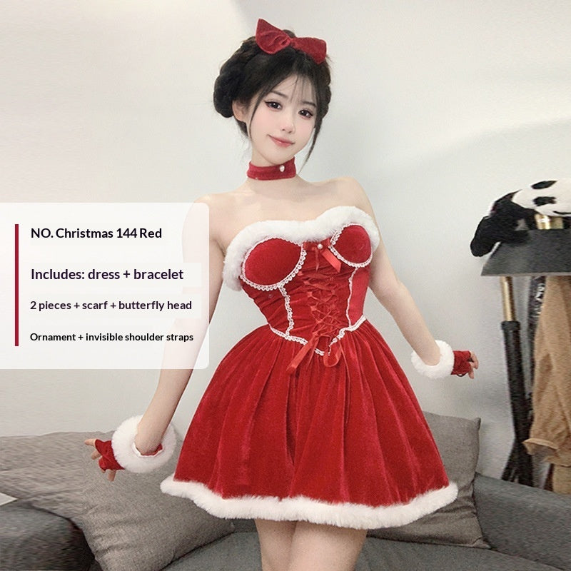 Tube Top Dress Women's Set