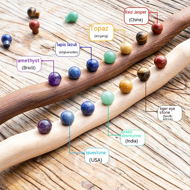 Jade Scraping Stick Carbonized Eight Beads Beauty Salon