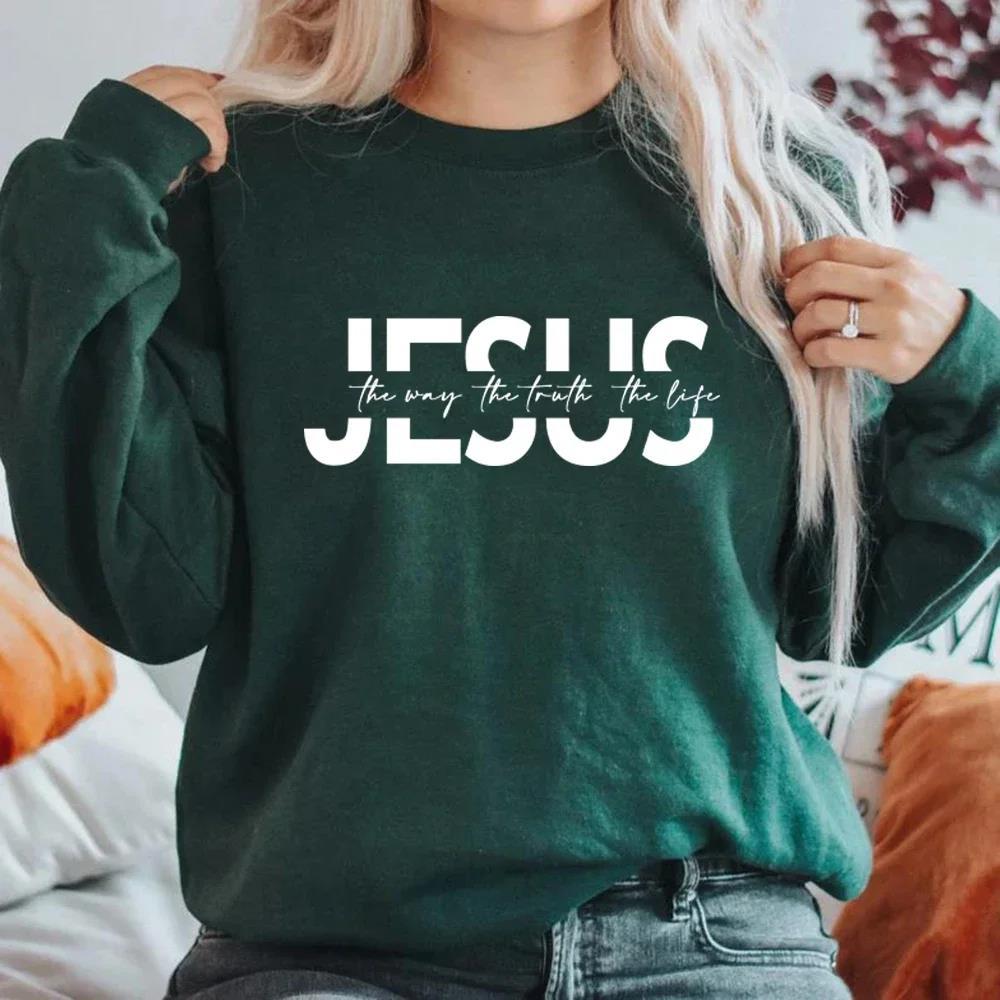 Vejen Sandheden Livet Sweatshirt Kristent Hættetrøje