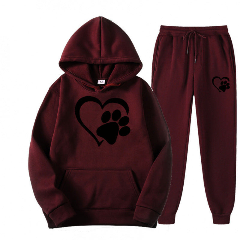Mens And Womens Printed Hoodie Sets For Fall And Winter