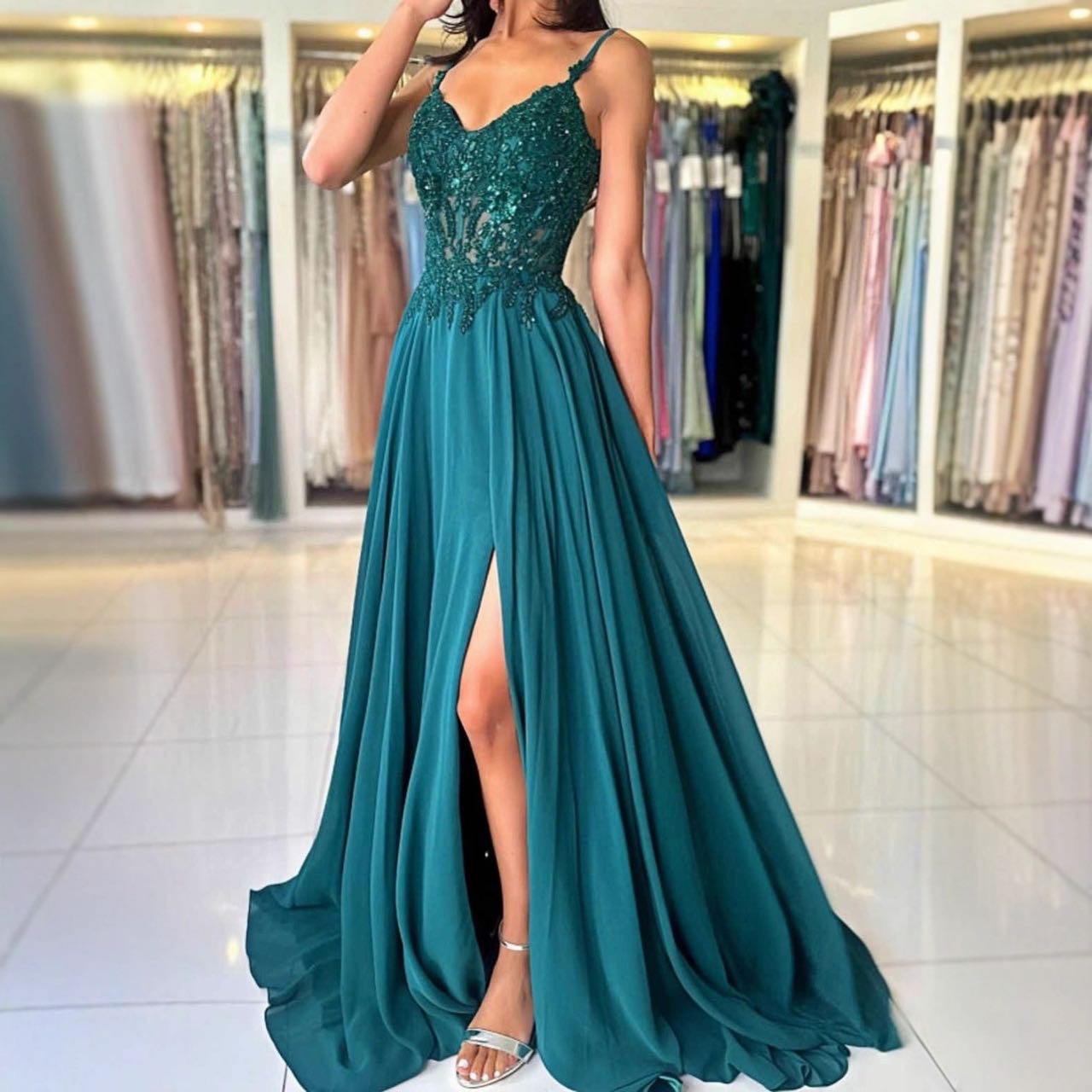 Strapless Vneck Evening Gown European And American Style